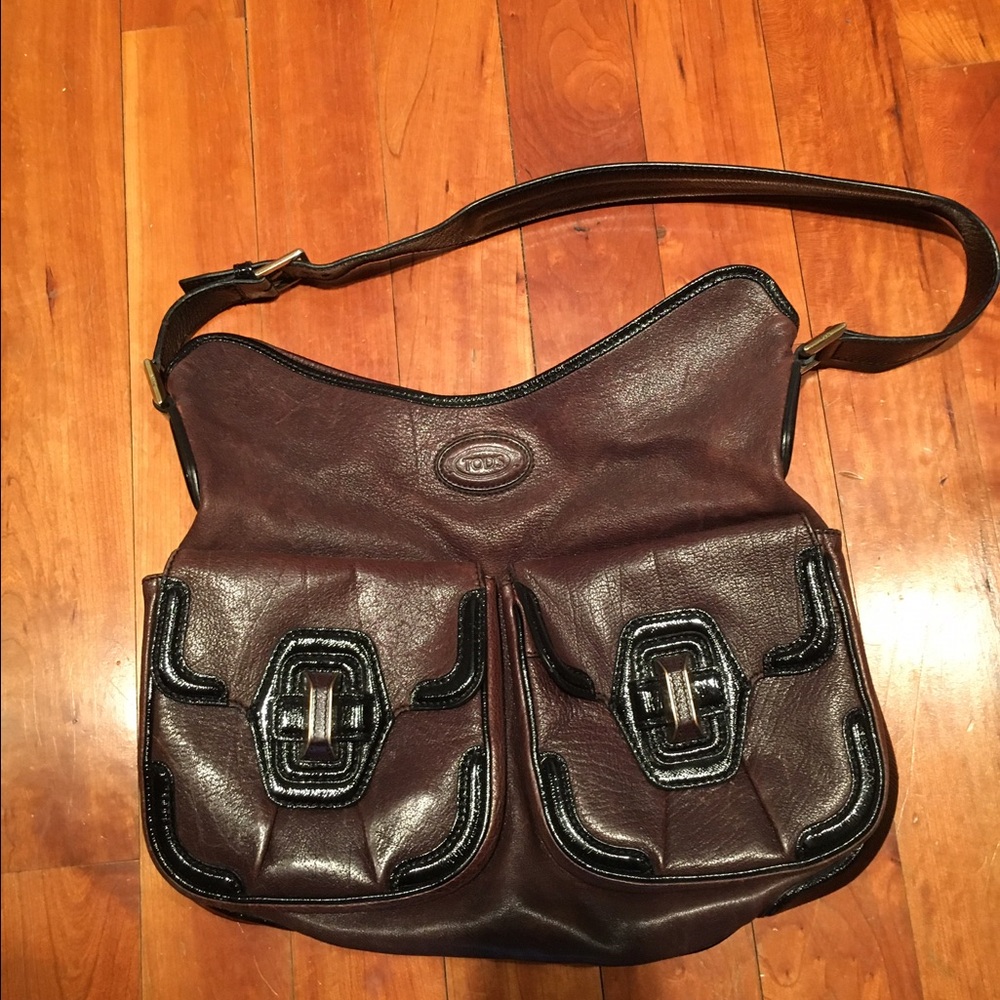 Tods leather hobo bag